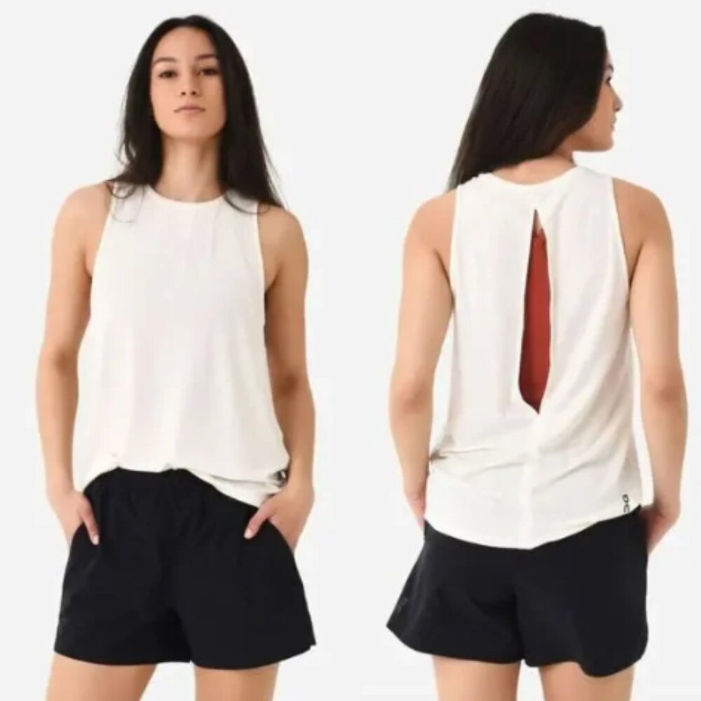 ON “Active” Tank Top in White, Size Medium